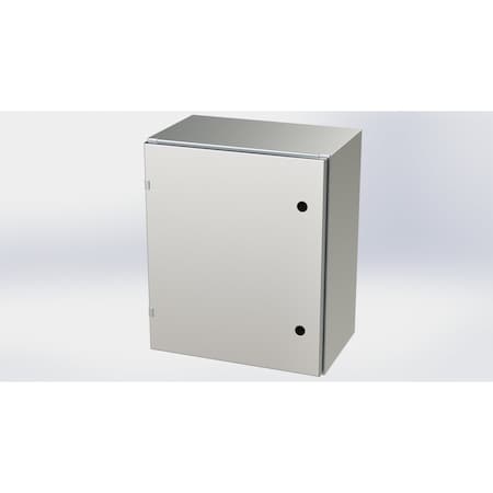 Saginaw Control & Engineering 1/4 Turn Latch Electrical Enclosures, 24 in H, 12 in D, 20 in W, NEMA 3R, 4, 4X, 12, 13 SCE-24EL2012SSLP